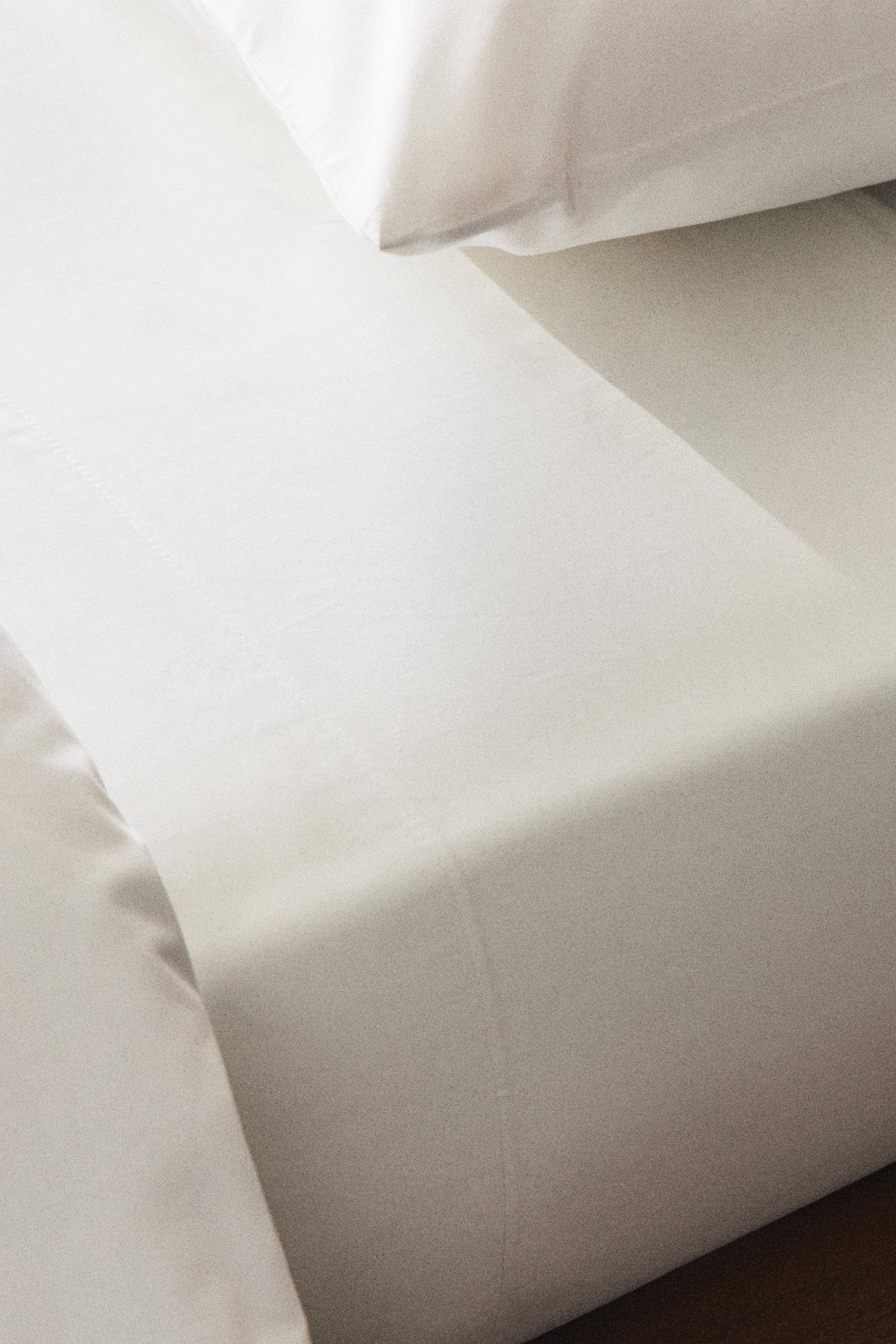 DRAP DE DESSUS PERCALE COTON AVEC BORDURE (500 FILS)